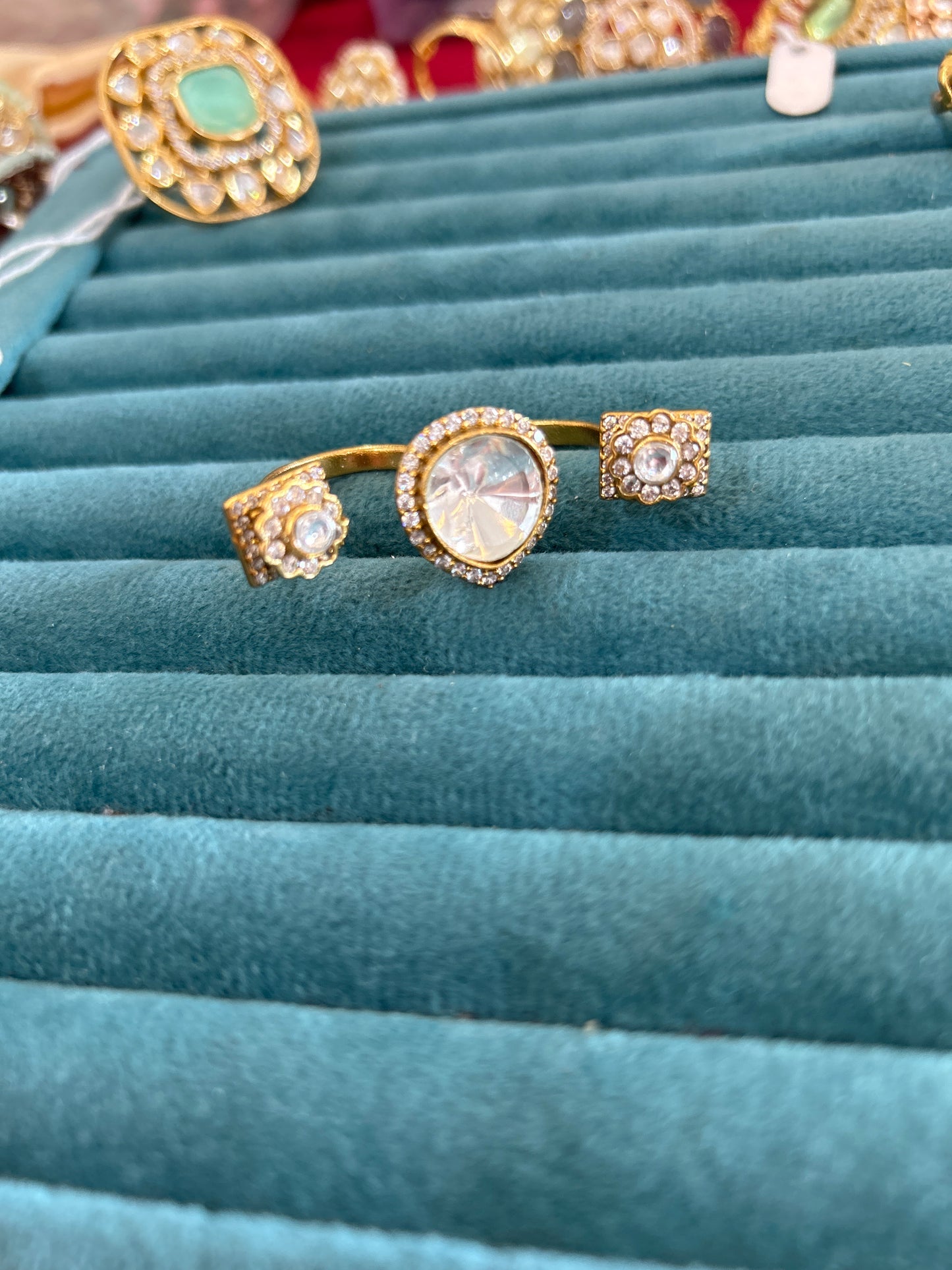 'Miami' polki statment ring