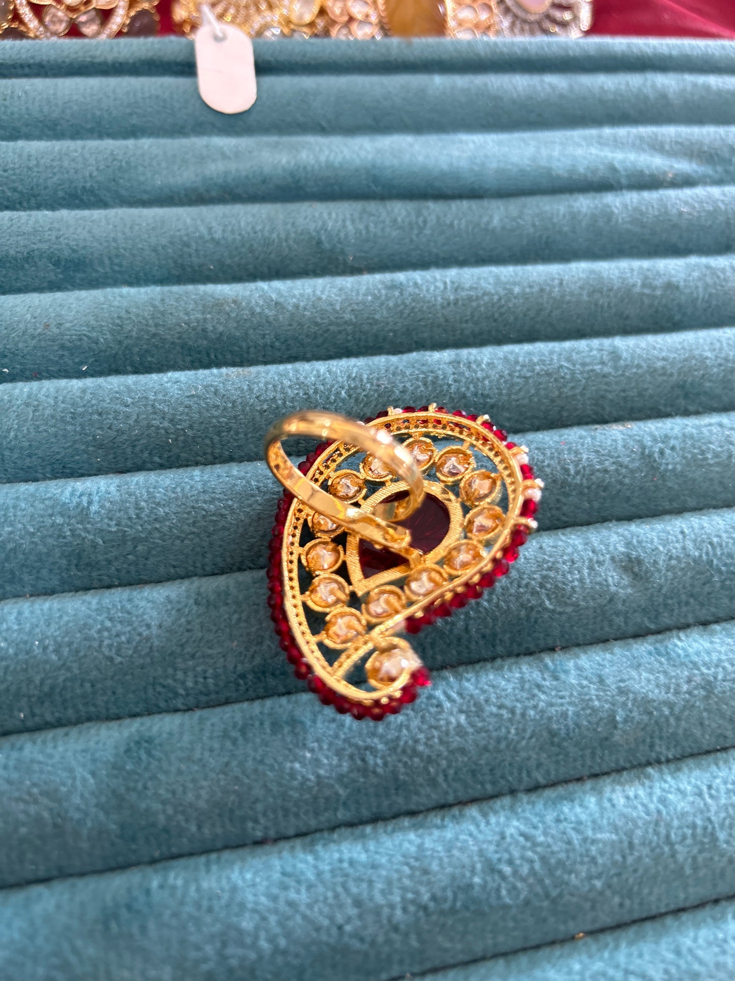 Ambi shaped cocktail ring