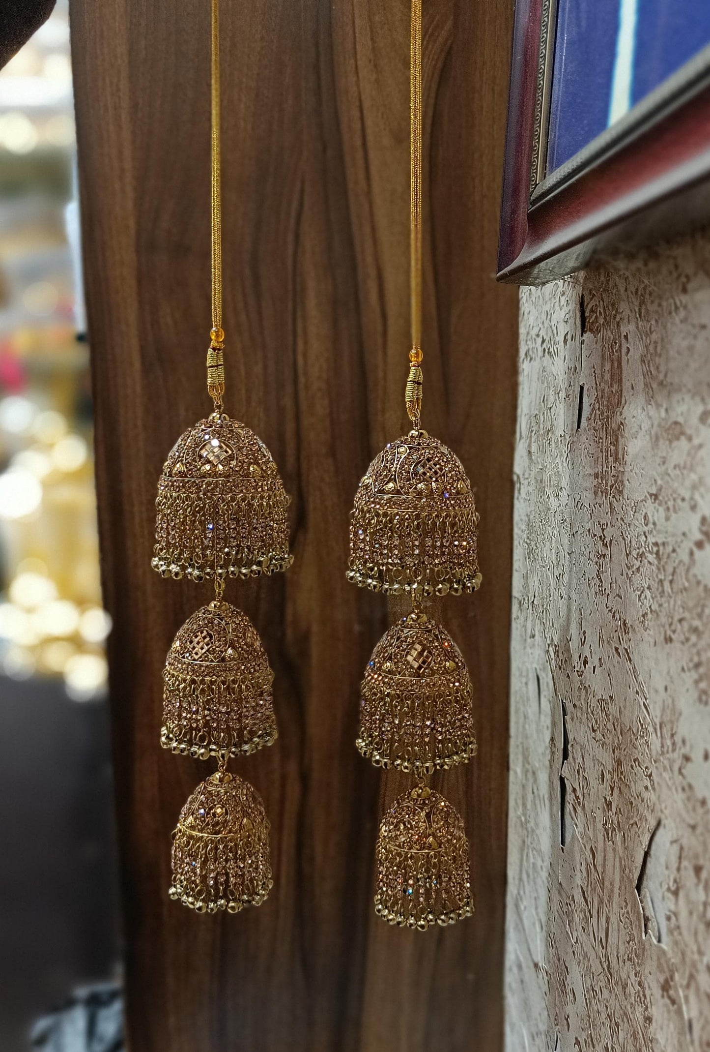 Stone kaleera in silver plating