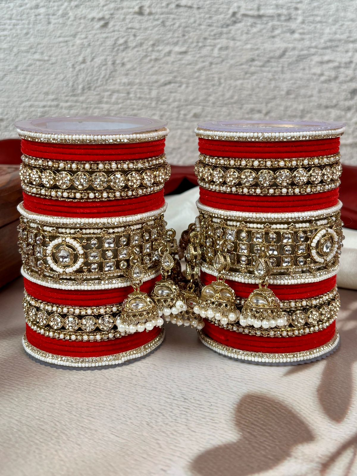 ‘Manshika’ heavy bridal bangles set