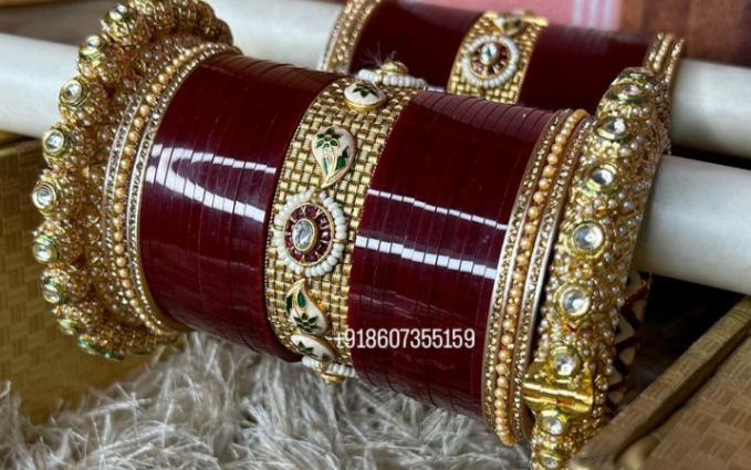 Jodha style antique gold chooda – The Bridal Chura
