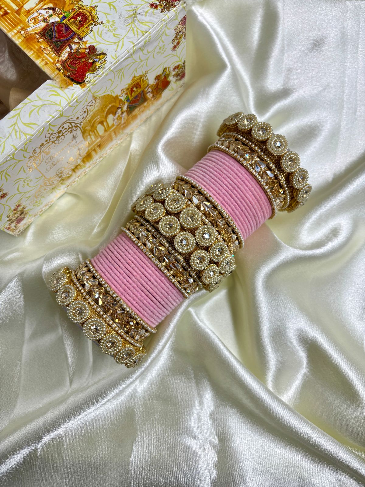 Velvet bangles set