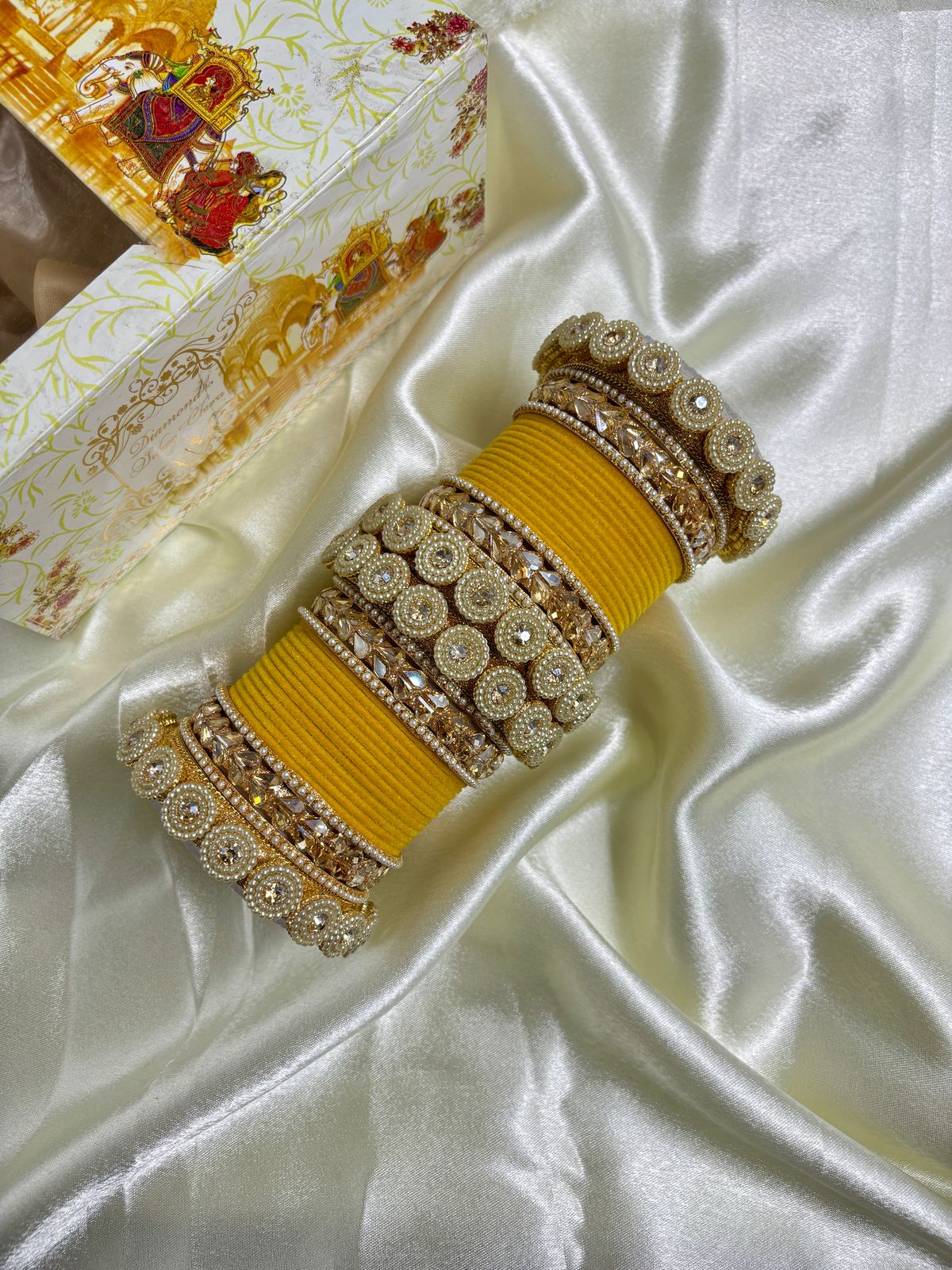 Velvet bangles set