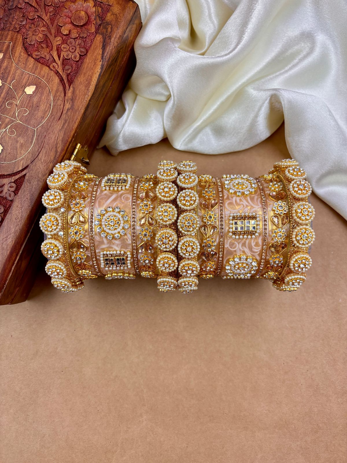 Rajwadi bridal chooda set