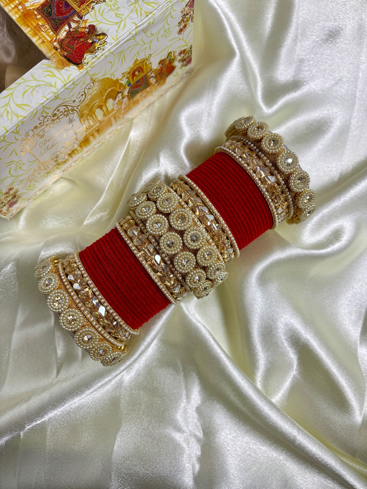 Velvet bangles set