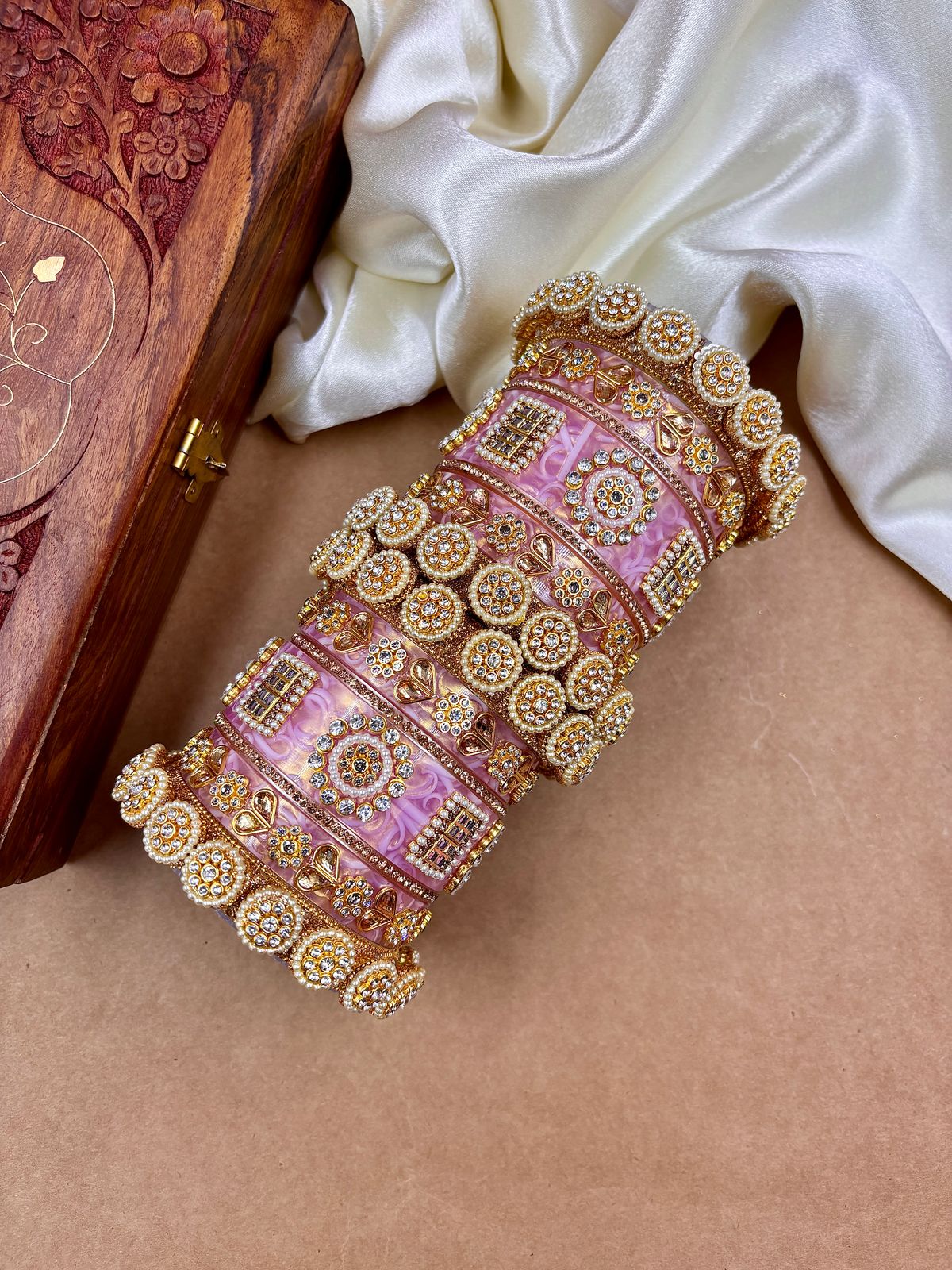 Rajwadi bridal chooda set