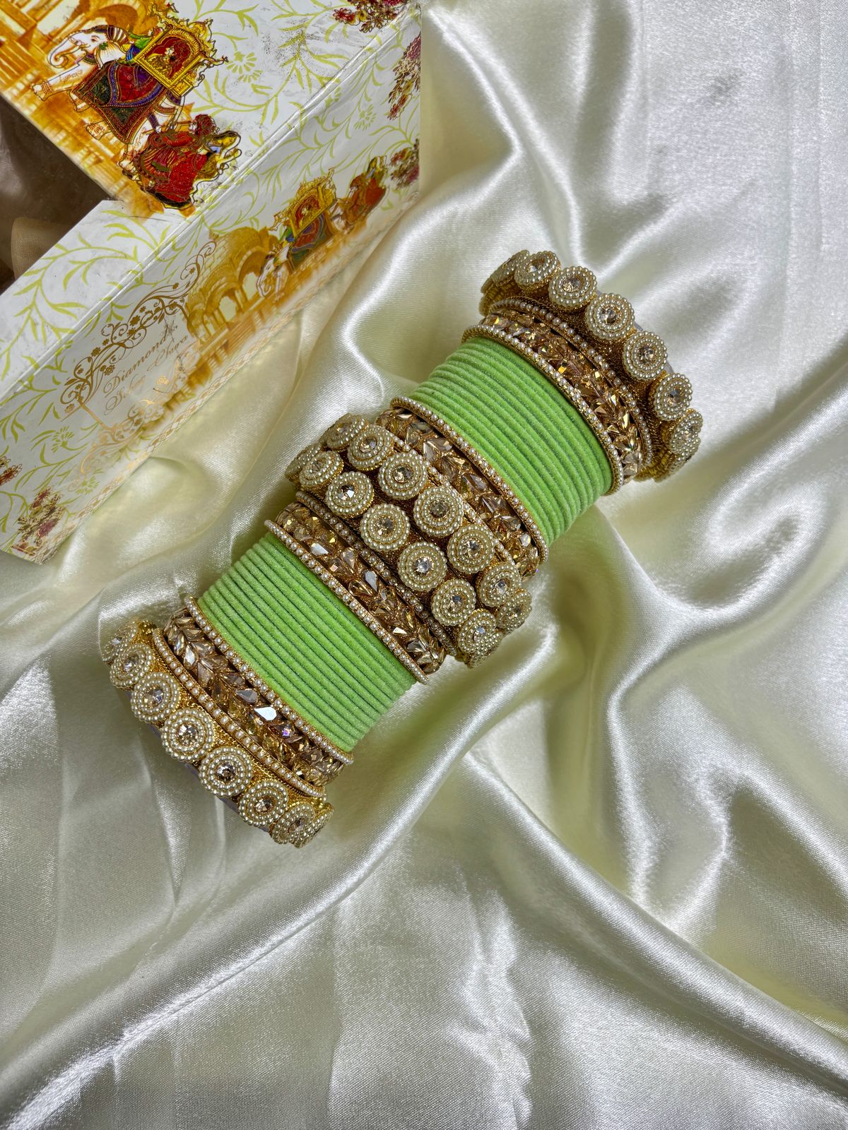 Velvet bangles set