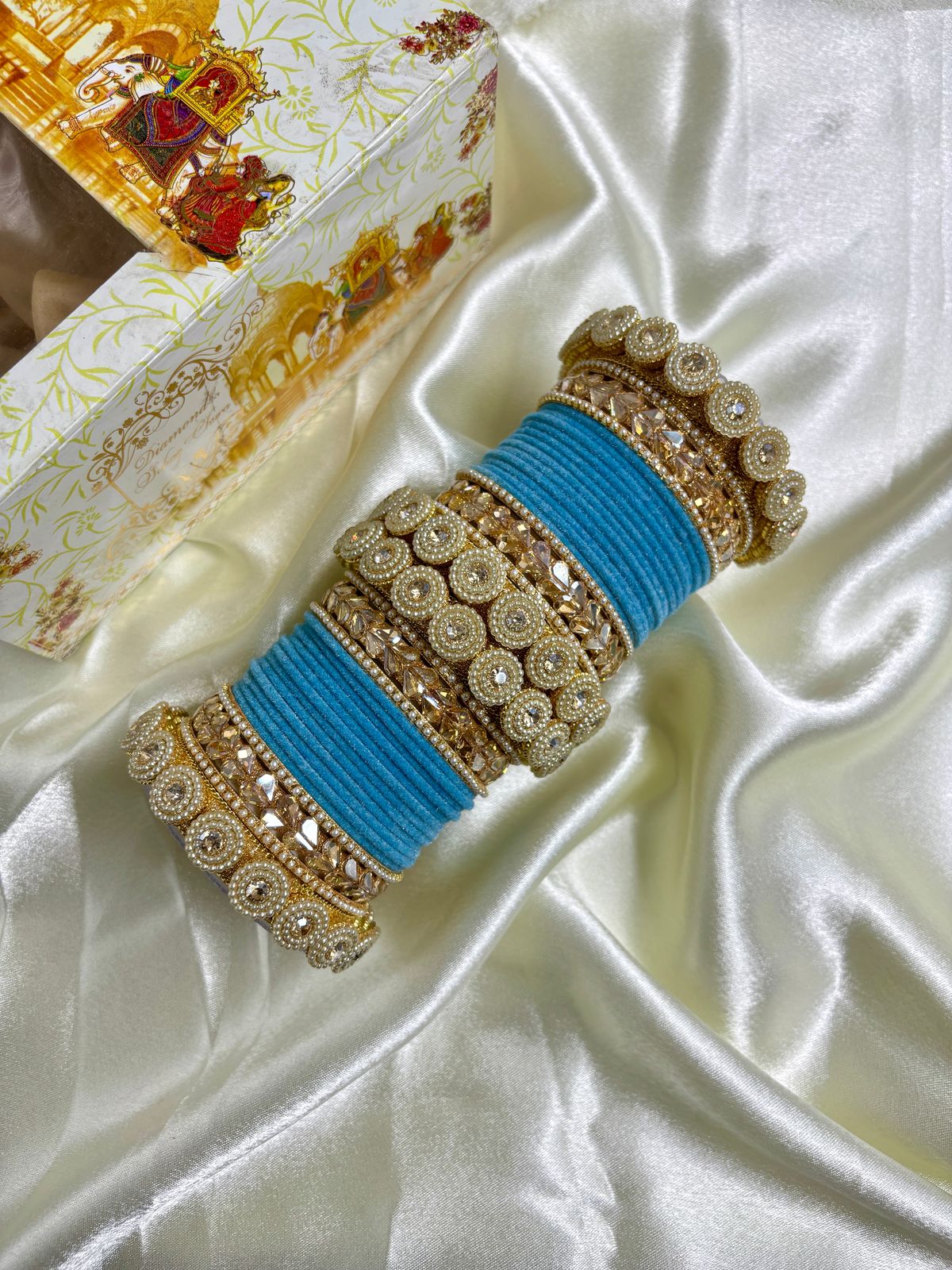 Velvet bangles set