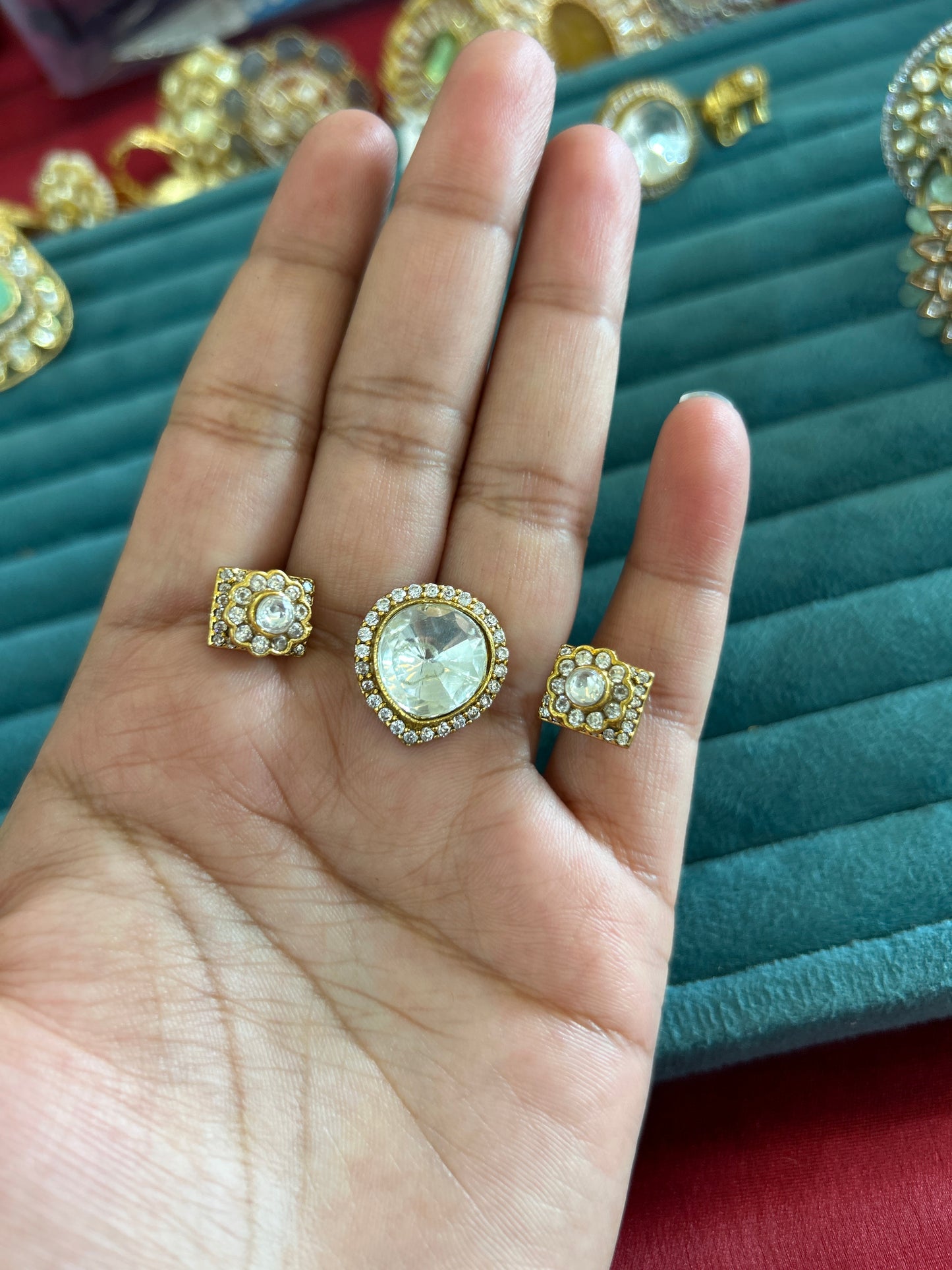'Miami' polki statment ring