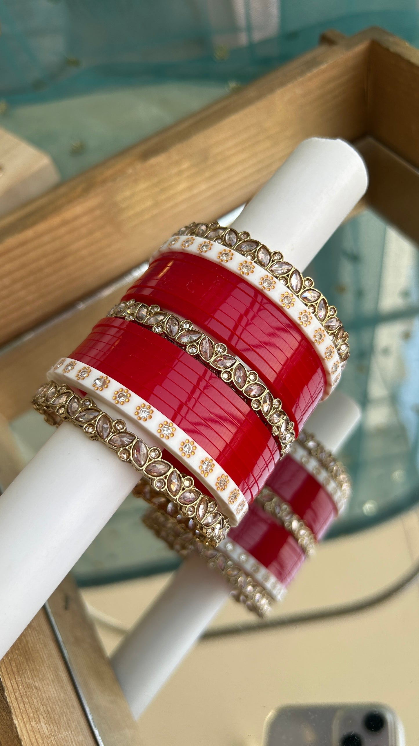 ‘Sahiba’ short Red Premium Chooda