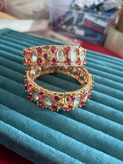 ‘Ashima’ uncut polki Openable bangles