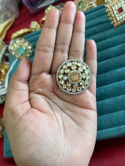 'Aneesha' victorian polish cocktail ring
