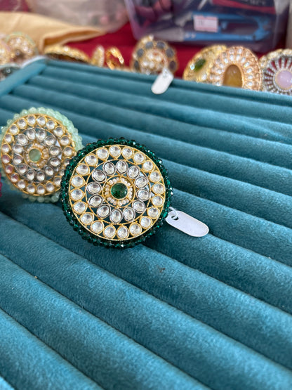 ‘Ally’ Dual tone kuhdan bridal ring