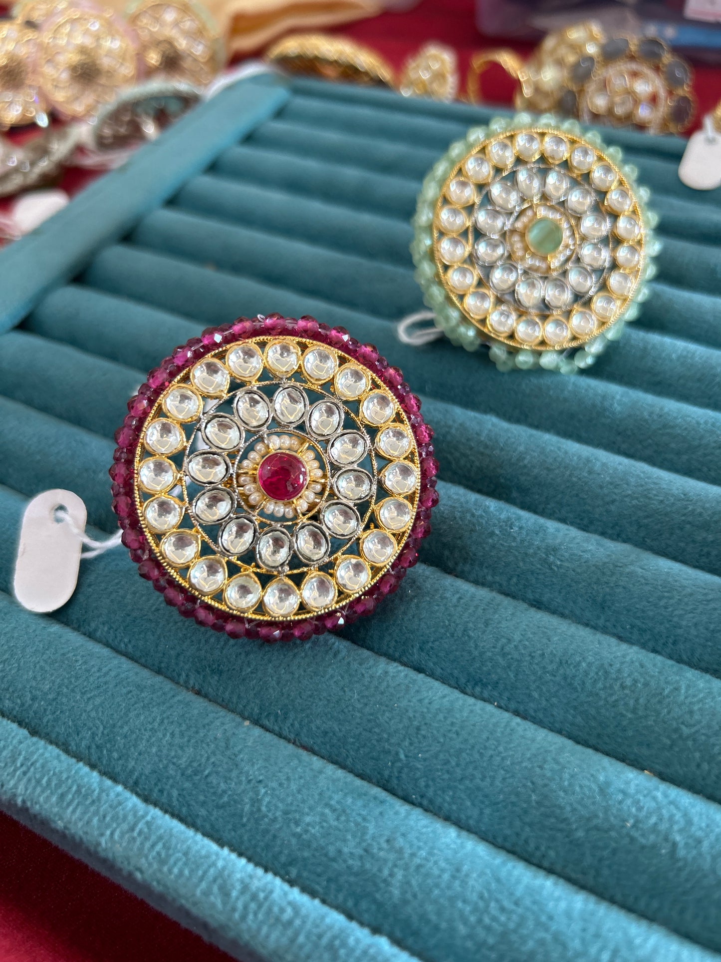 ‘Ally’ Dual tone kuhdan bridal ring