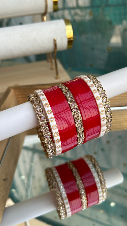 ‘Sahiba’ short Red Premium Chooda