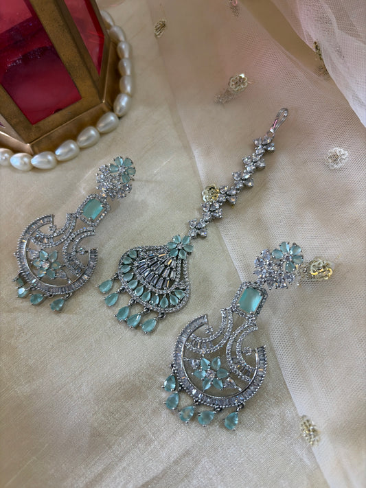 ‘Ruhani’ Earrings, Mangtikka set