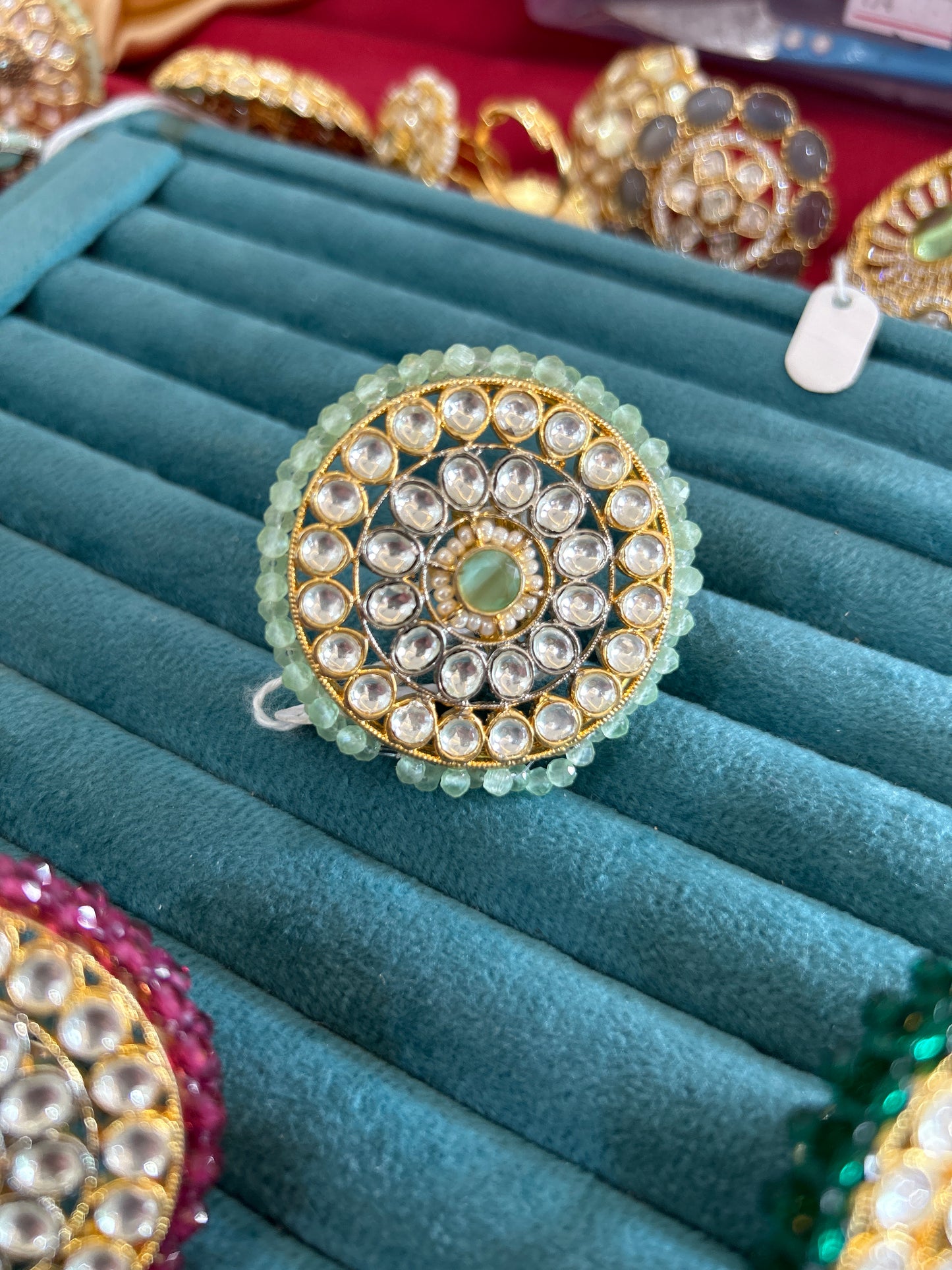 ‘Ally’ Dual tone kuhdan bridal ring