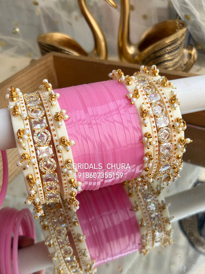 ‘Radhika’ cotton Candy pink Trending Chooda