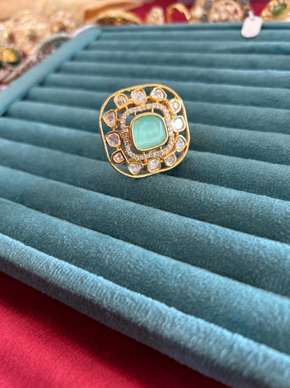 Mint polki ring