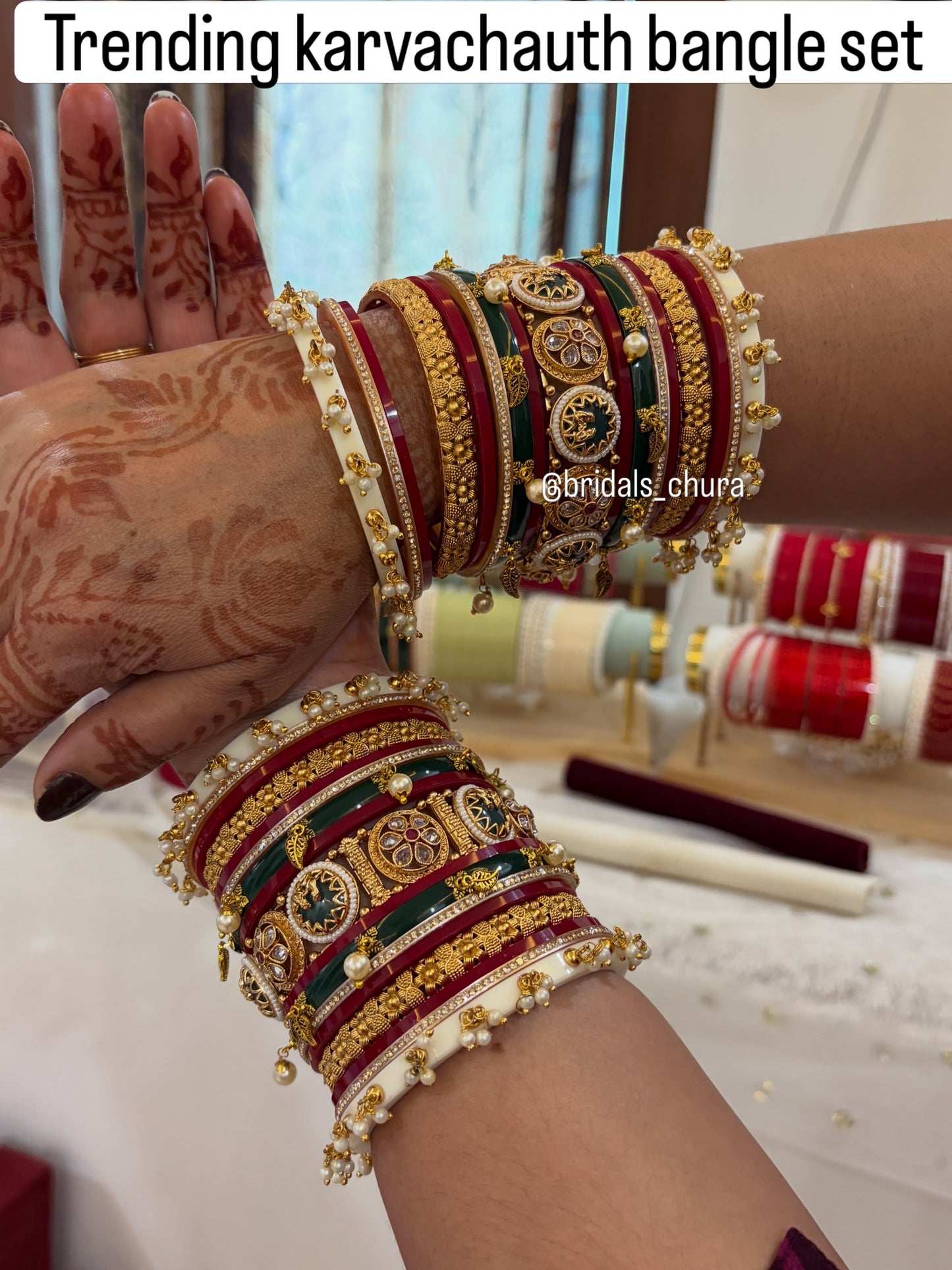 ‘Reena’ Multicolor Bangle set For Karvachauth