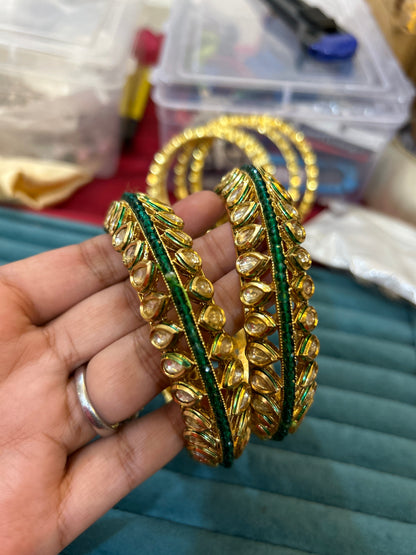 ‘Ridhi’ kundan Pacheli  Bangles