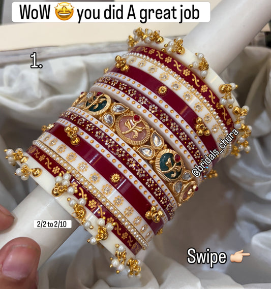‘Jaipuri’ Karwachauth special multi color designer bangle stack