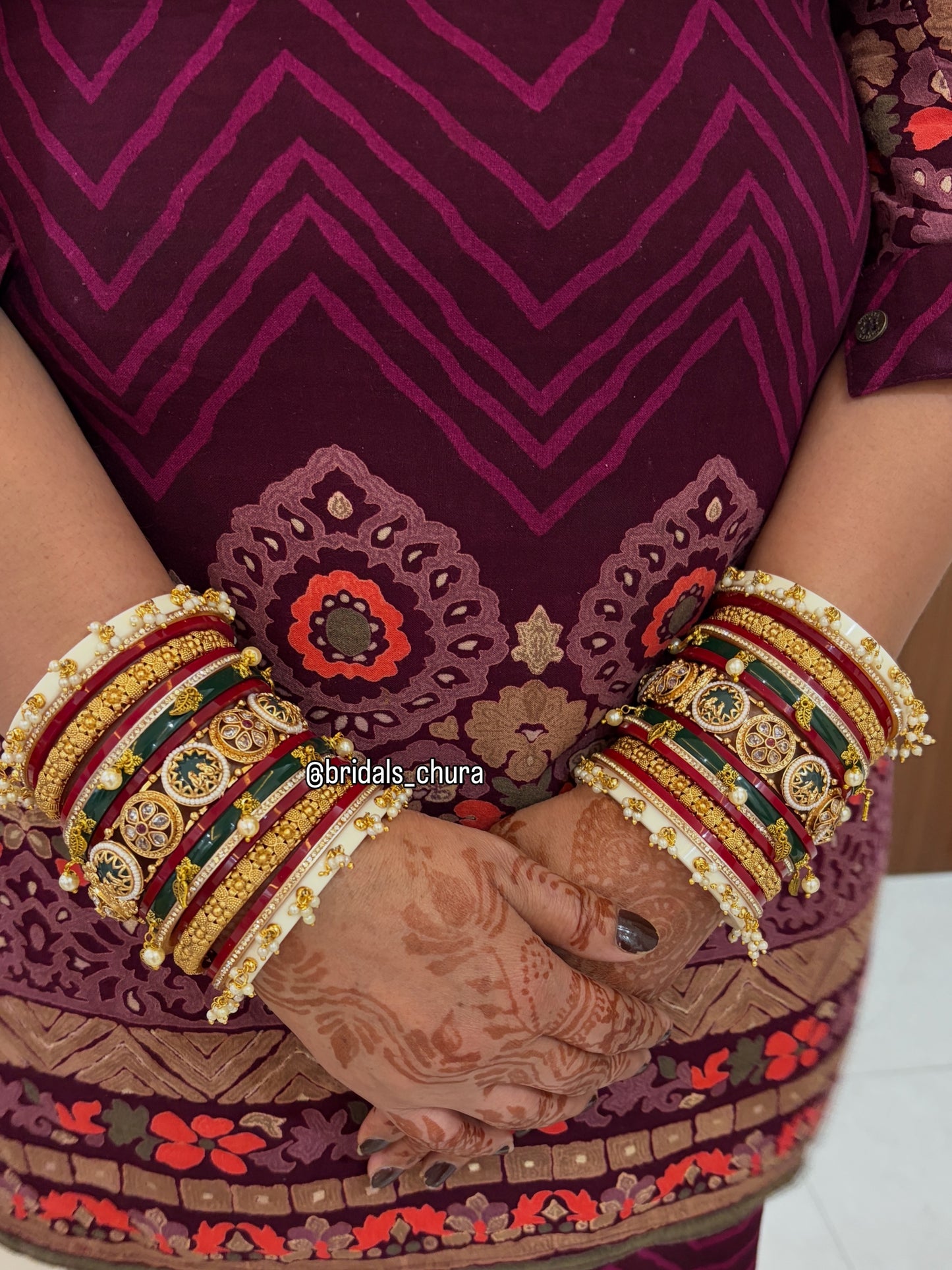 ‘Reena’ Multicolor Bangle set For Karvachauth