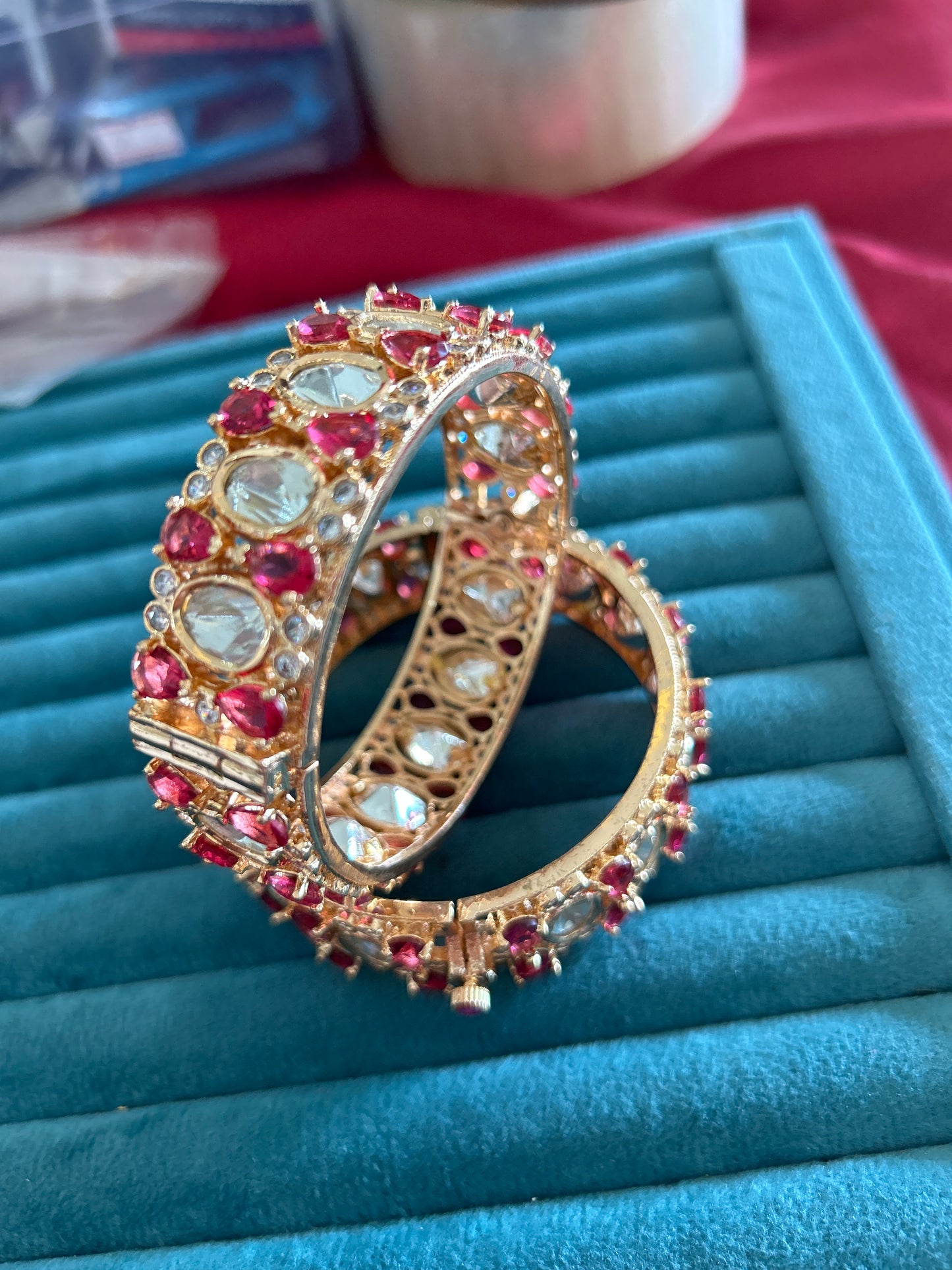 ‘Ashima’ uncut polki Openable bangles