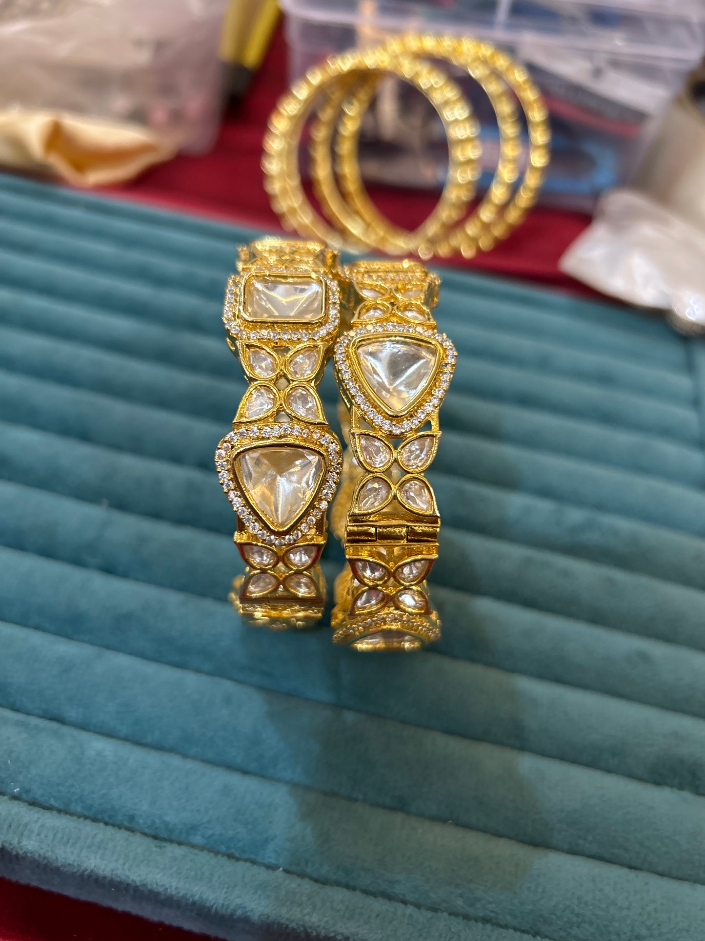 ‘Maysha’ Trending Uncut polki Openable Bangles
