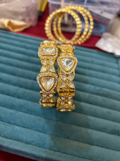 ‘Maysha’ Trending Uncut polki Openable Bangles