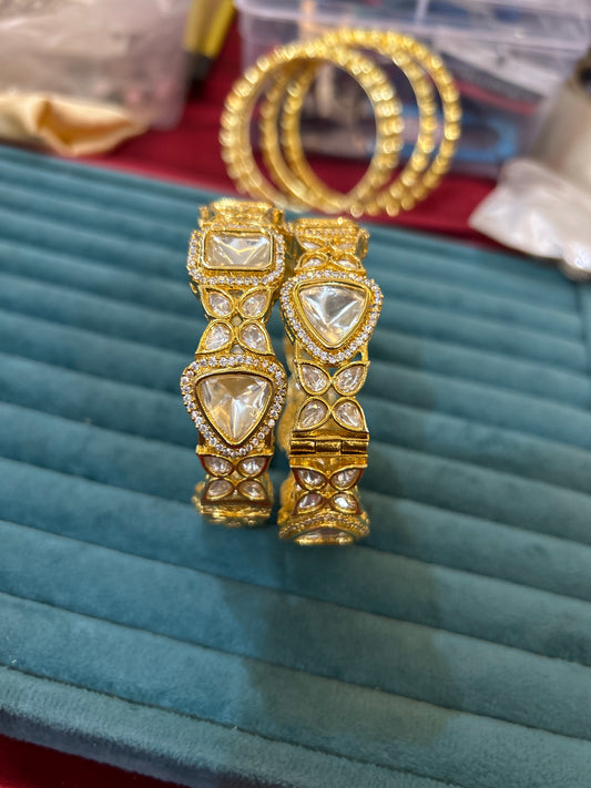 ‘Maysha’ Trending Uncut polki Openable Bangles