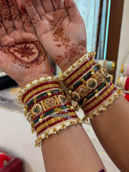 ‘Reena’ Multicolor Bangle set For Karvachauth