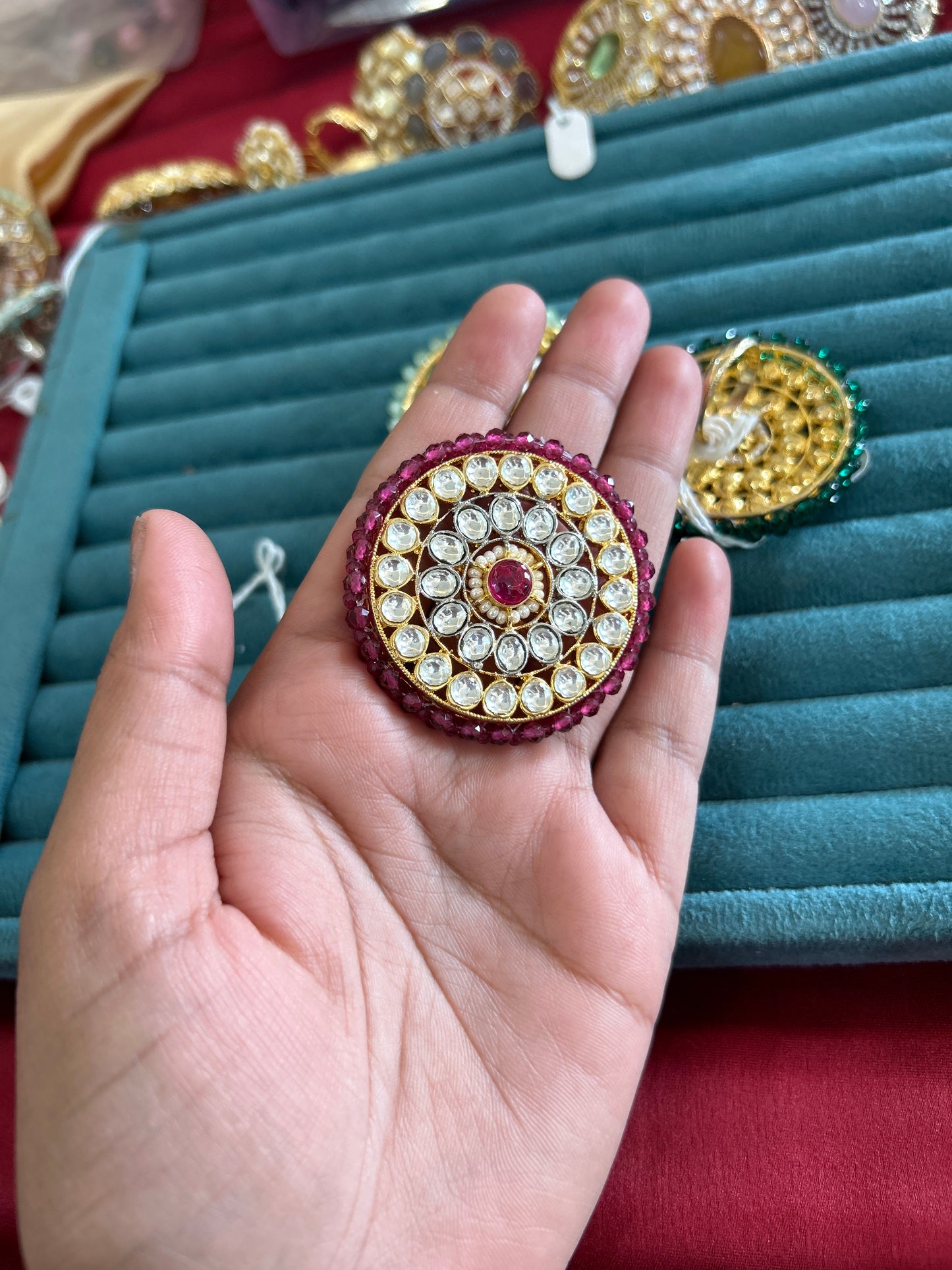 ‘Ally’ Dual tone kuhdan bridal ring