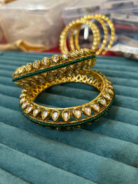 ‘Ridhi’ kundan Pacheli  Bangles