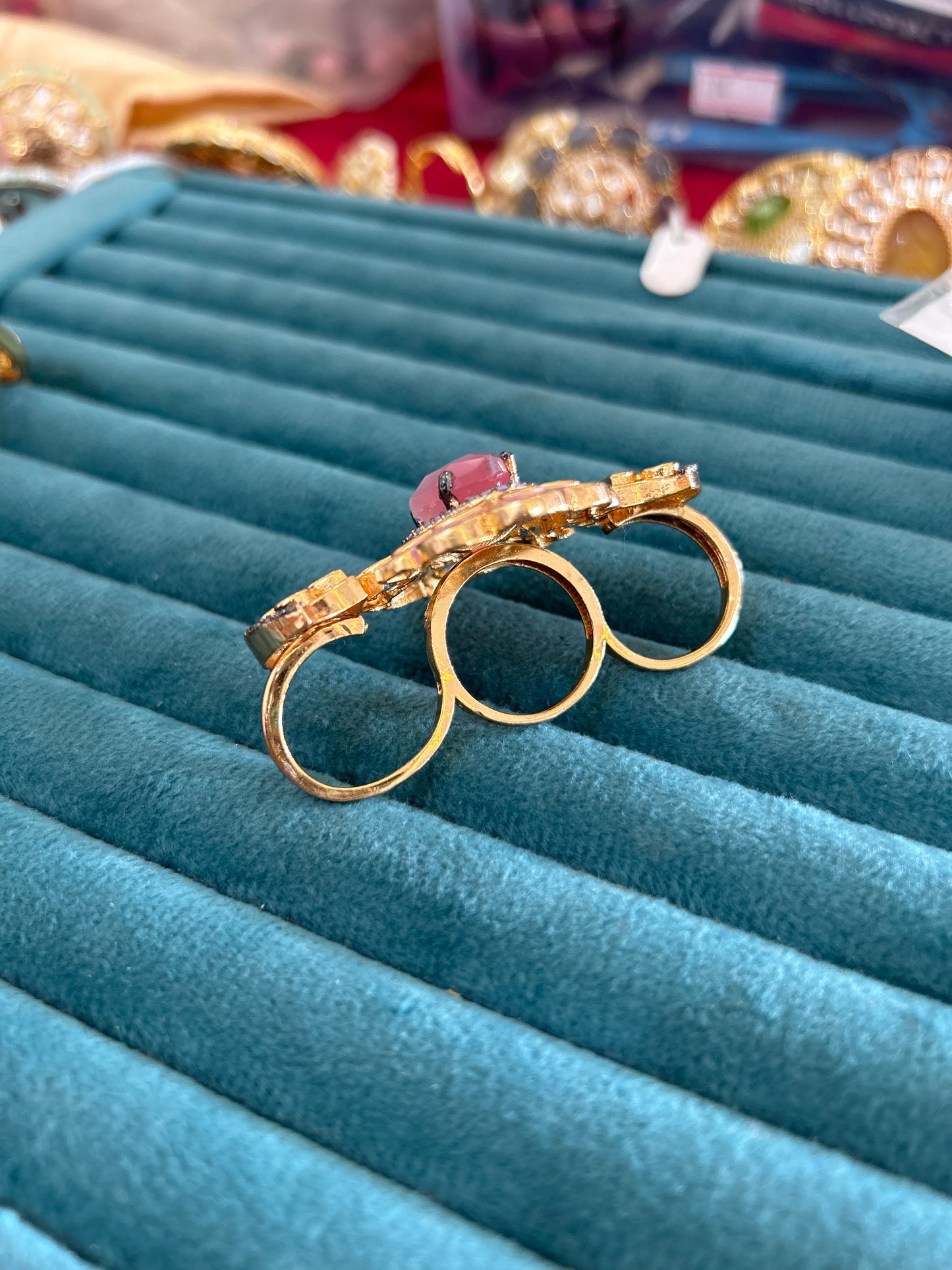 3 finger Statement ring