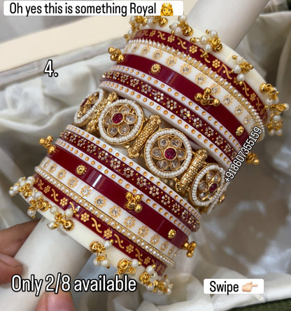 ‘Jaipuri’ Karwachauth special multi color designer bangle stack