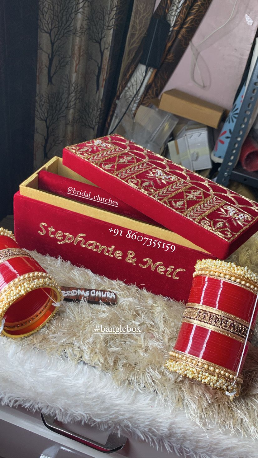 Personalised chooda/bangle box