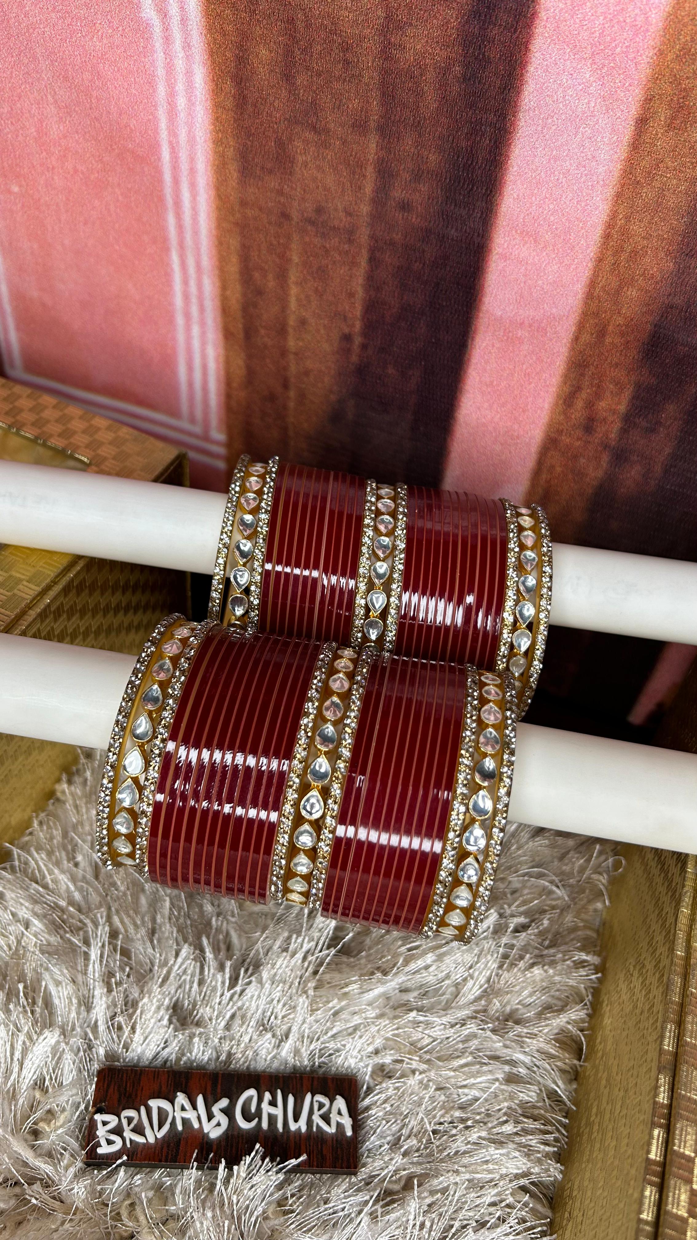 90's time seep choora with pachi kundan – The Bridal Chura