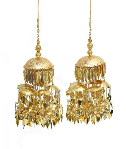 Pipal pati gold plated traditional kalira