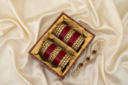 ‘Madhavi’ traditional kundan bridal chura