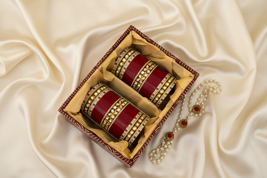 ‘Madhavi’ traditional kundan bridal chura