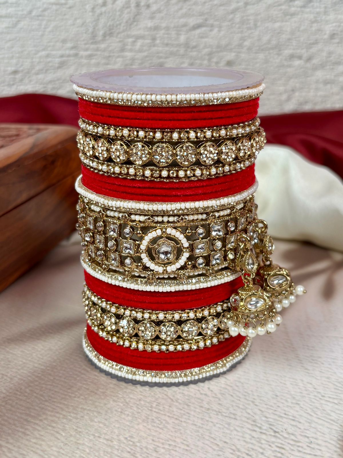‘Manshika’ heavy bridal bangles set