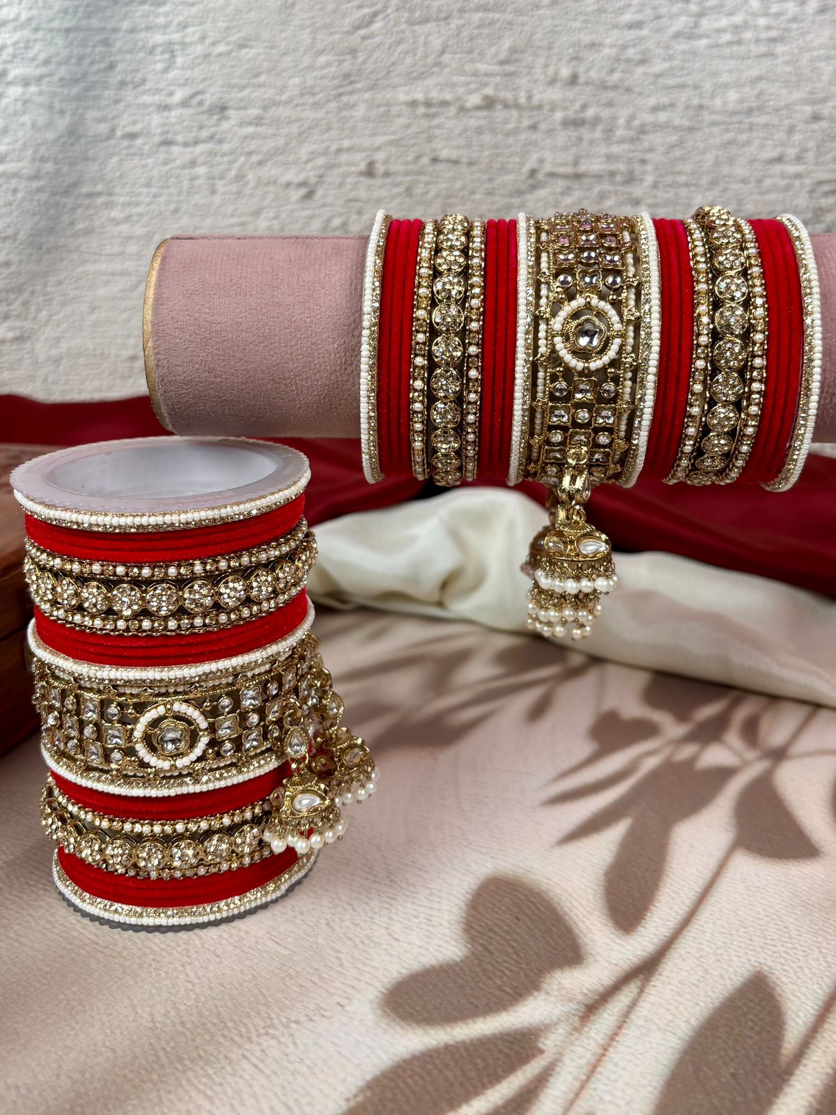 ‘Manshika’ heavy bridal bangles set
