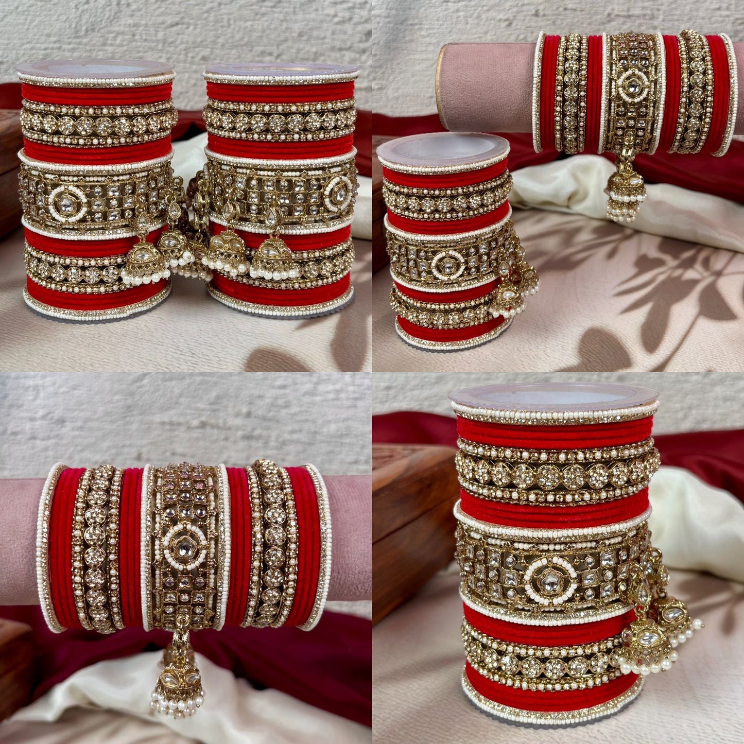 ‘Manshika’ heavy bridal bangles set