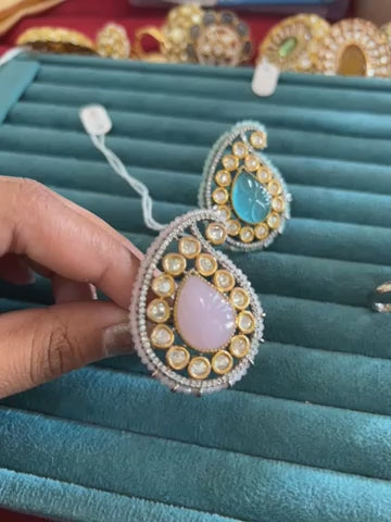 'Trisha' Unique cocktail polki ring