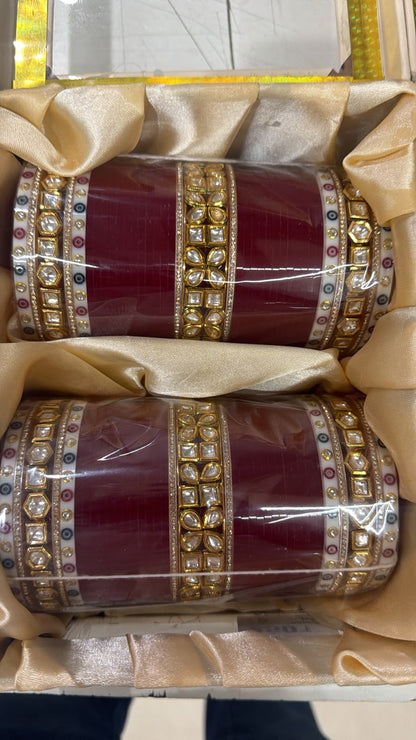 ‘Madhavi’ traditional kundan bridal chura