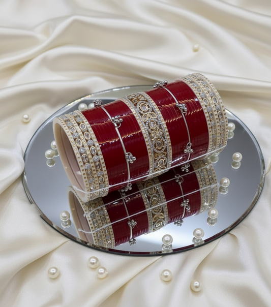 'Ipsita' American Diamond  bridal chooda for 2026 brides