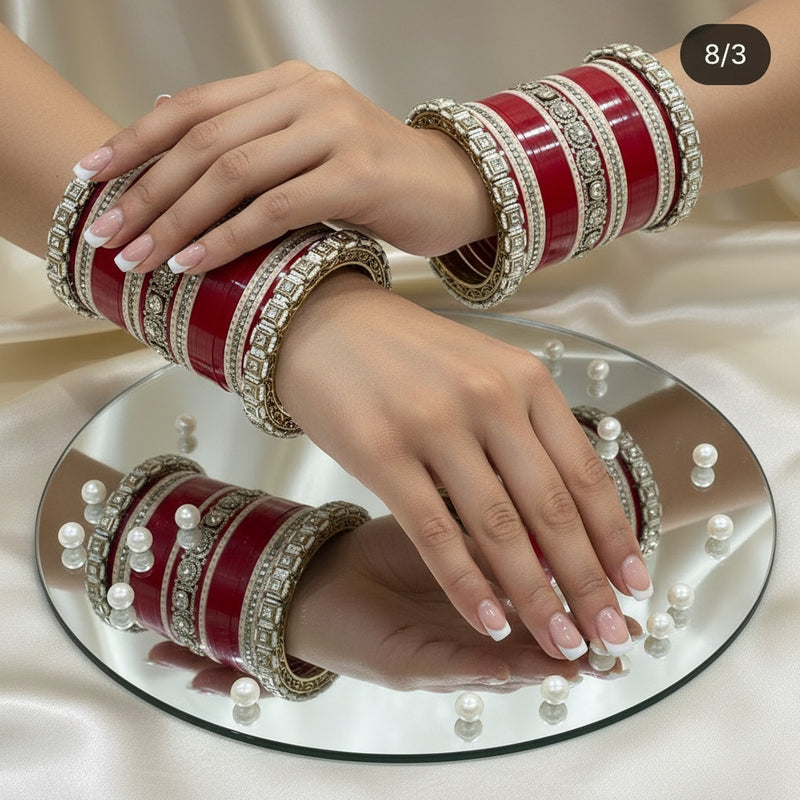 chura Bridal Chura Set, Punjabi Wedding Bangles, Indian Tradition - Etsy