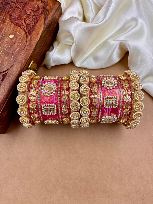 Rajwadi bridal chooda set