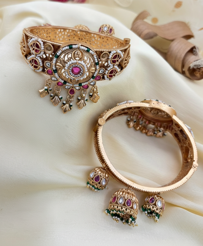 'Disha' Gold look hanging bangles